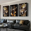 Golden Flower Wall Art
